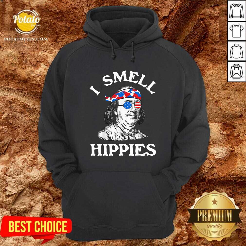 I Smell Hippies Ben Franklin 4th Of July Political Shirt