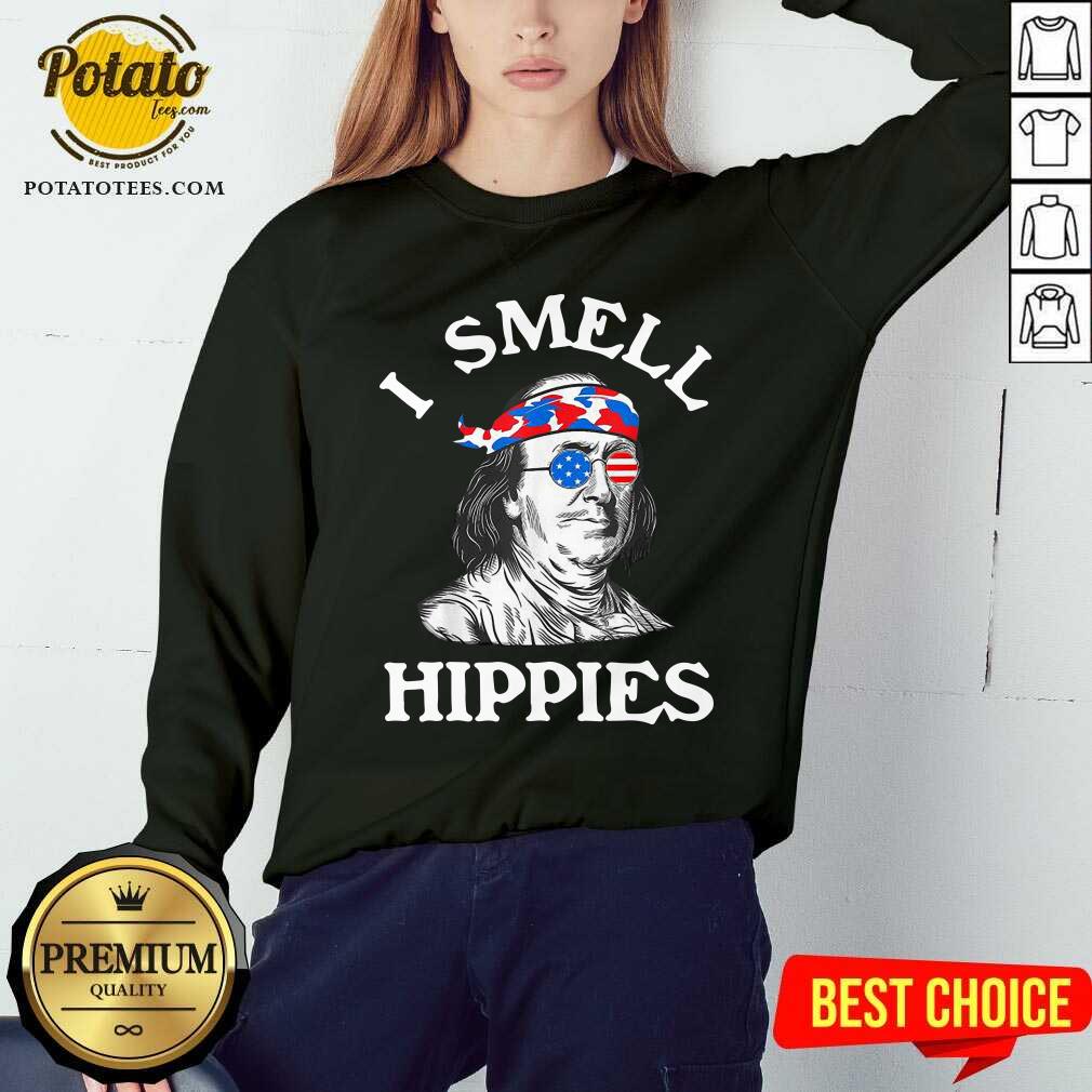 I Smell Hippies Ben Franklin 4th Of July Political Shirt