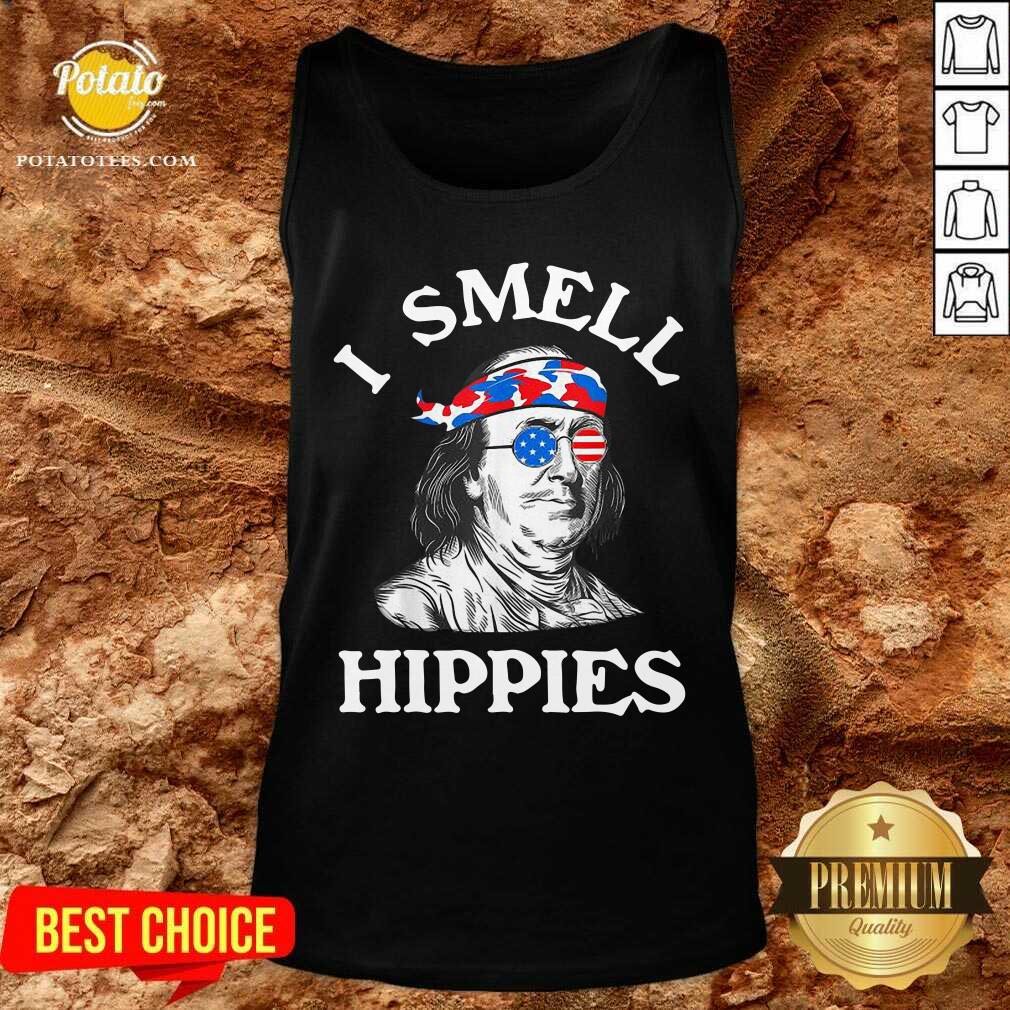 I Smell Hippies Ben Franklin 4th Of July Political Shirt