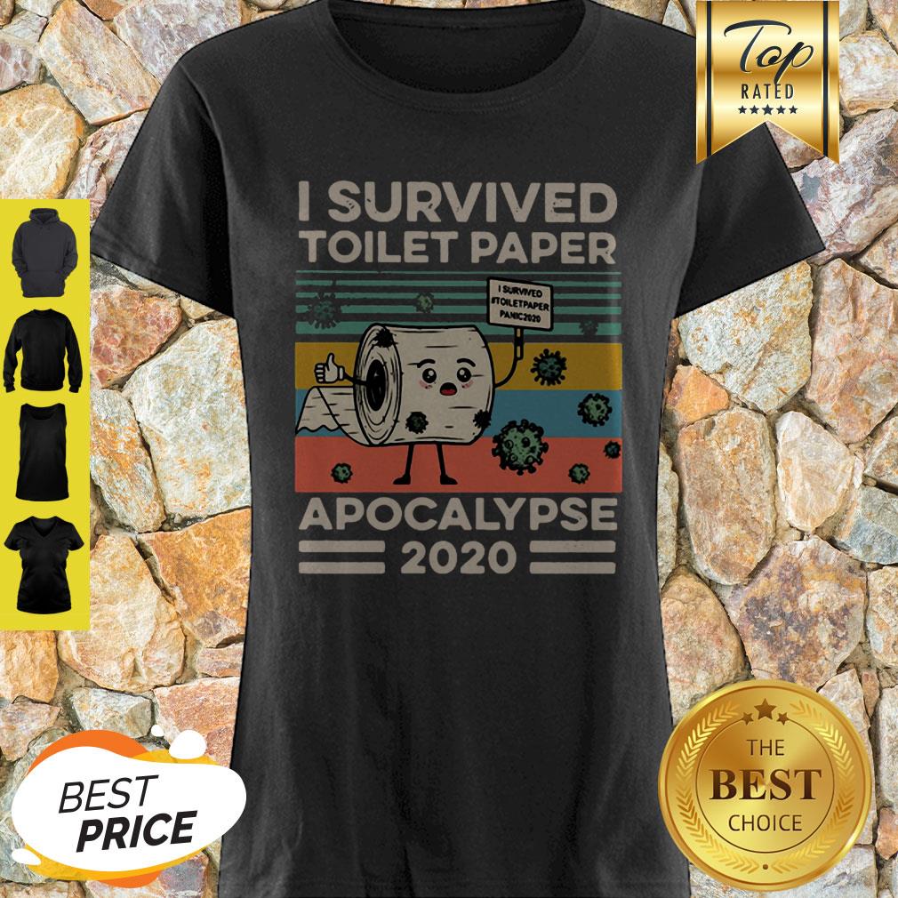 I Survived Toilet Paper Apocalypse 2020 Coronavirus Vintage Shirt