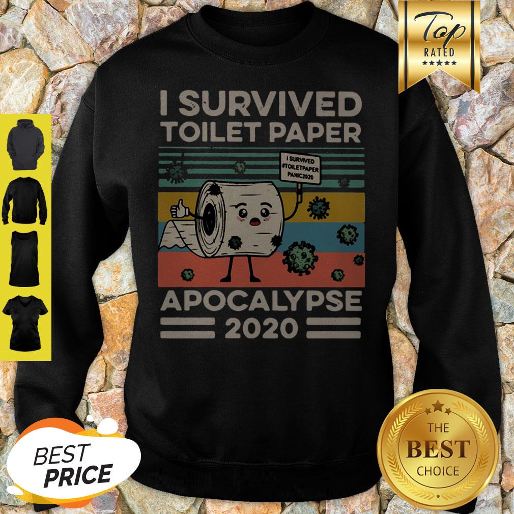 I Survived Toilet Paper Apocalypse 2020 Coronavirus Vintage Shirt