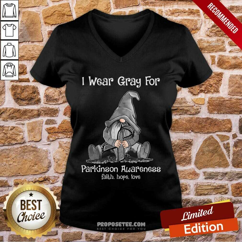 I Wear Gray For Parkinson Awareness Shirt