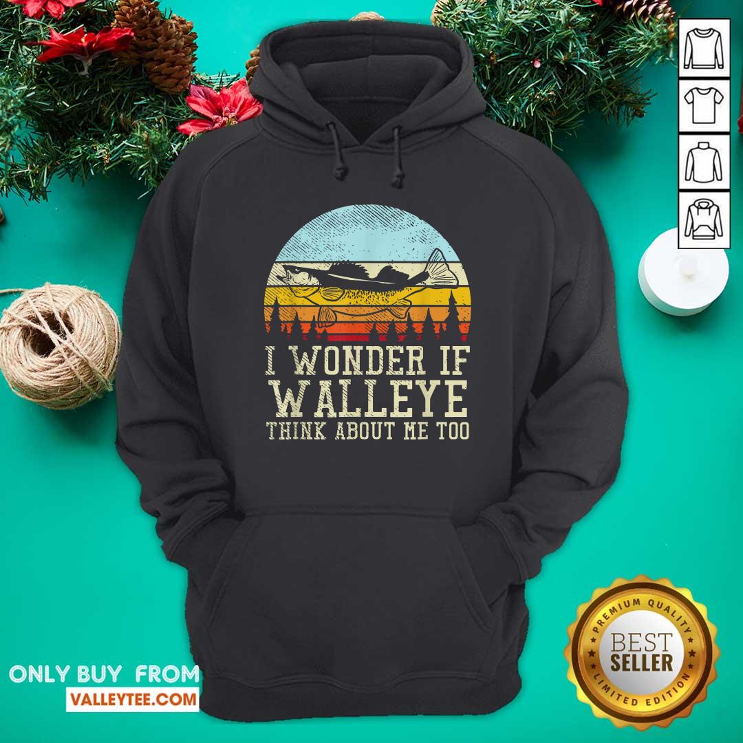 I Wonder If Walleye Think About Me Too Vintage Shirt