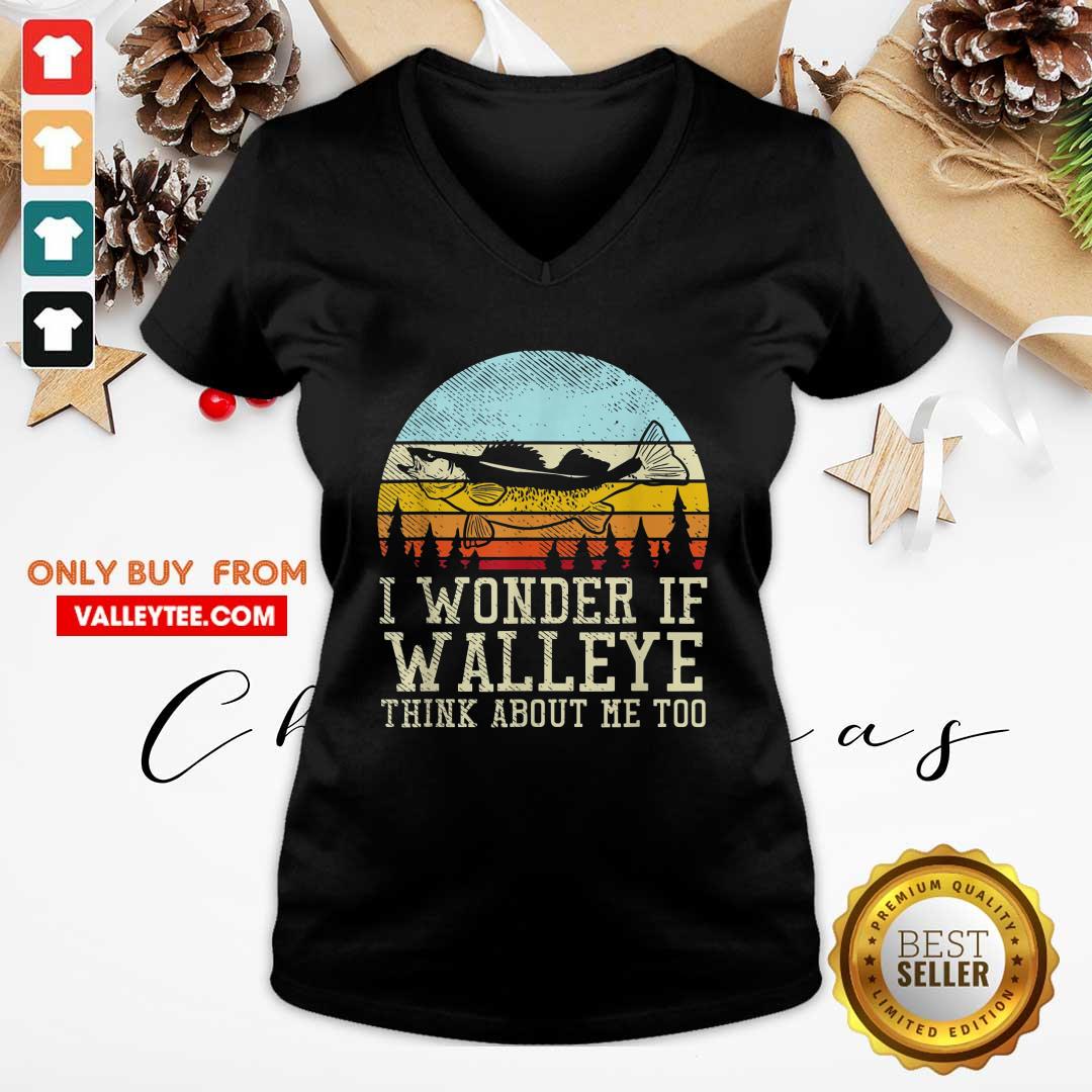 I Wonder If Walleye Think About Me Too Vintage Shirt