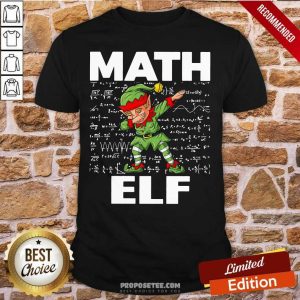Awesome The Math Elf Dabbing 2021 Shirt