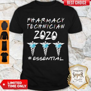 Funny Pharmacy Technician 2020 Essential Covid-19 Shirt