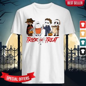 Horror Characters Chibi Trick Or Treat Halloween Shirt