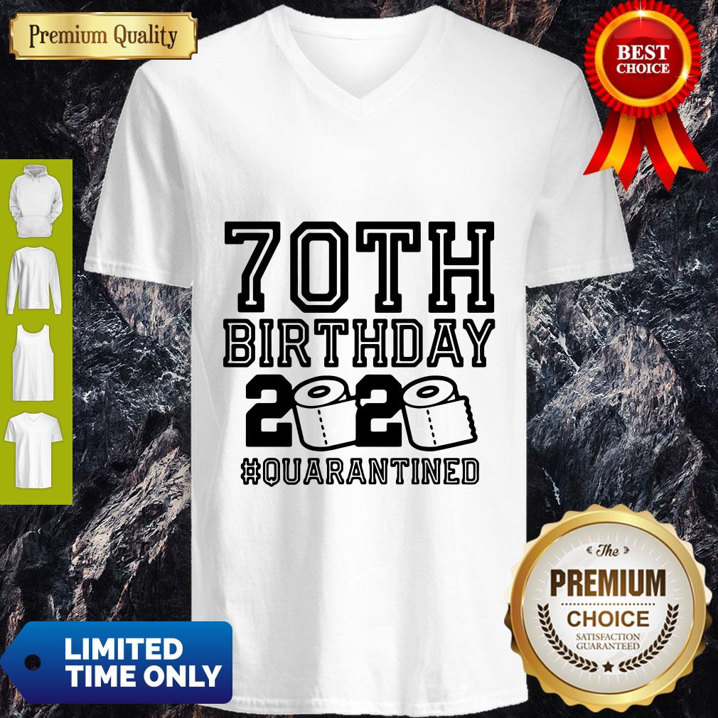 Pretty 70th Birthday 2020 Toilet Paper Quarantine Shirt