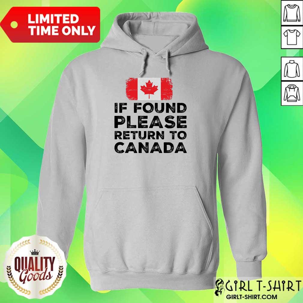 If Found Please Return To Canada Shirt