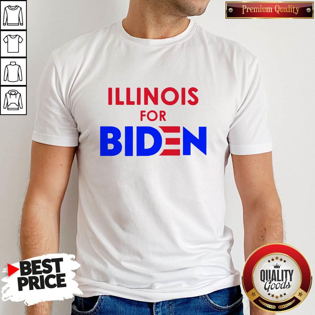 Illinois For Joe Biden Map 2020 Election USA Democrat Gift Shirt