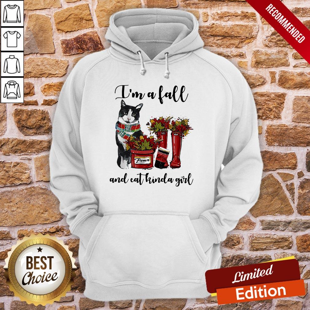 I’m A Fall And Cat Kinda Girl Flowers Shirt