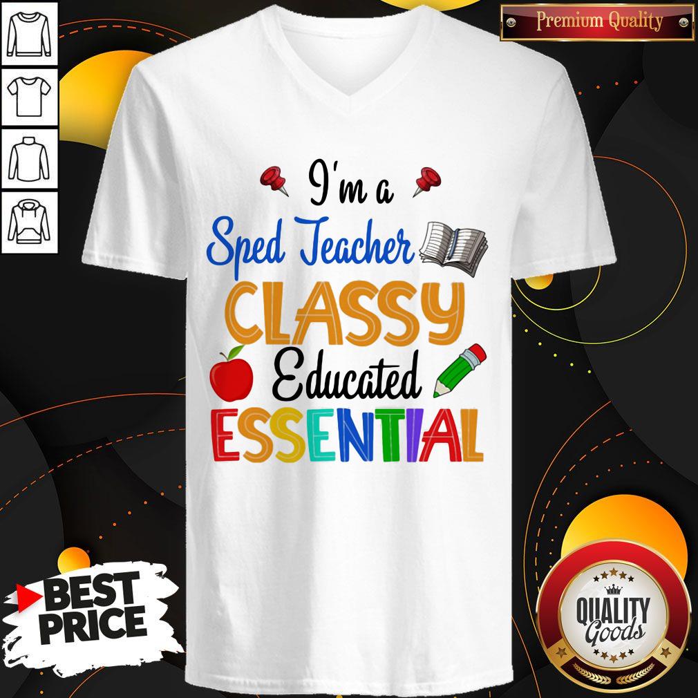 I'm A Sped Teacher Classy Educated Essential Apple Pencil Shirt