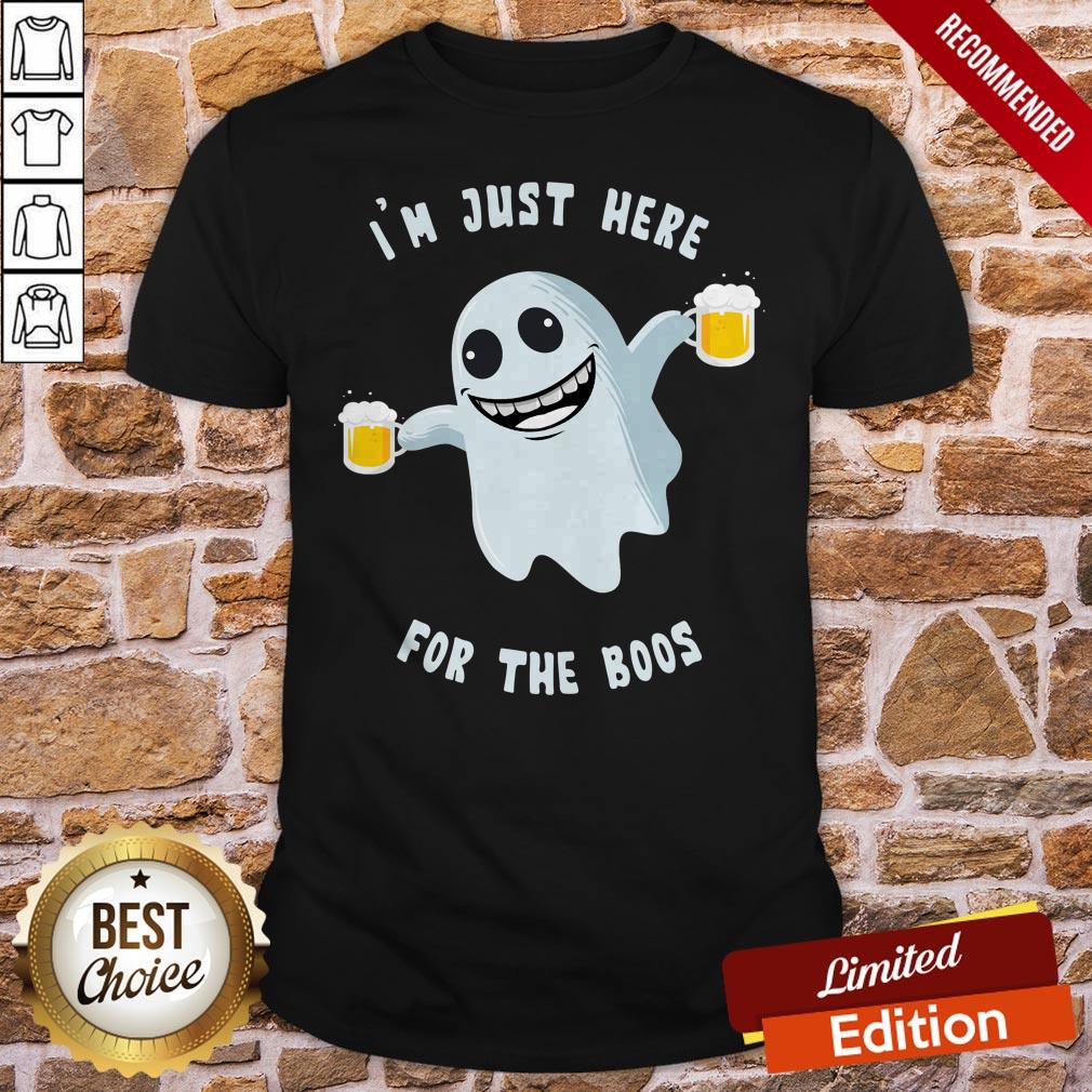 I'm Just Here Ghost Drink Beer For The Boos Halloween Shirt