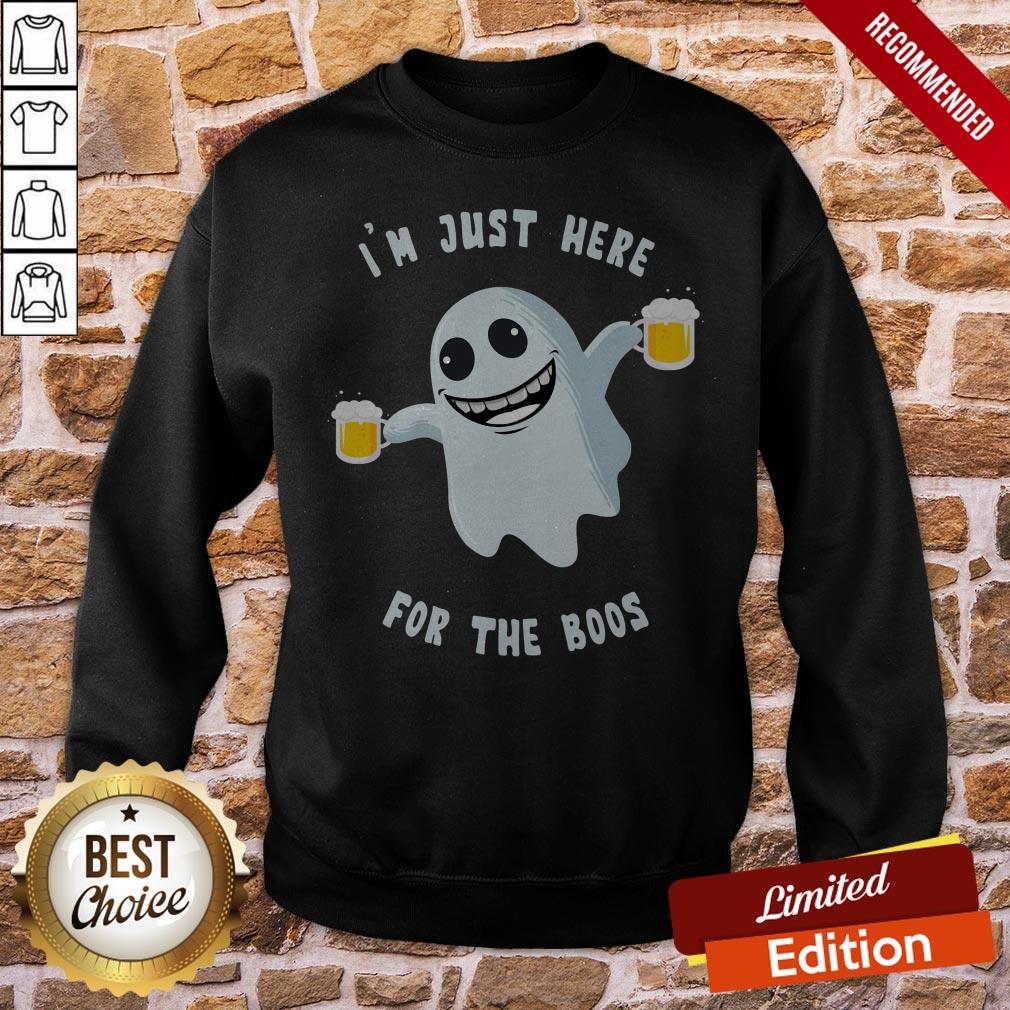 I'm Just Here Ghost Drink Beer For The Boos Halloween Shirt