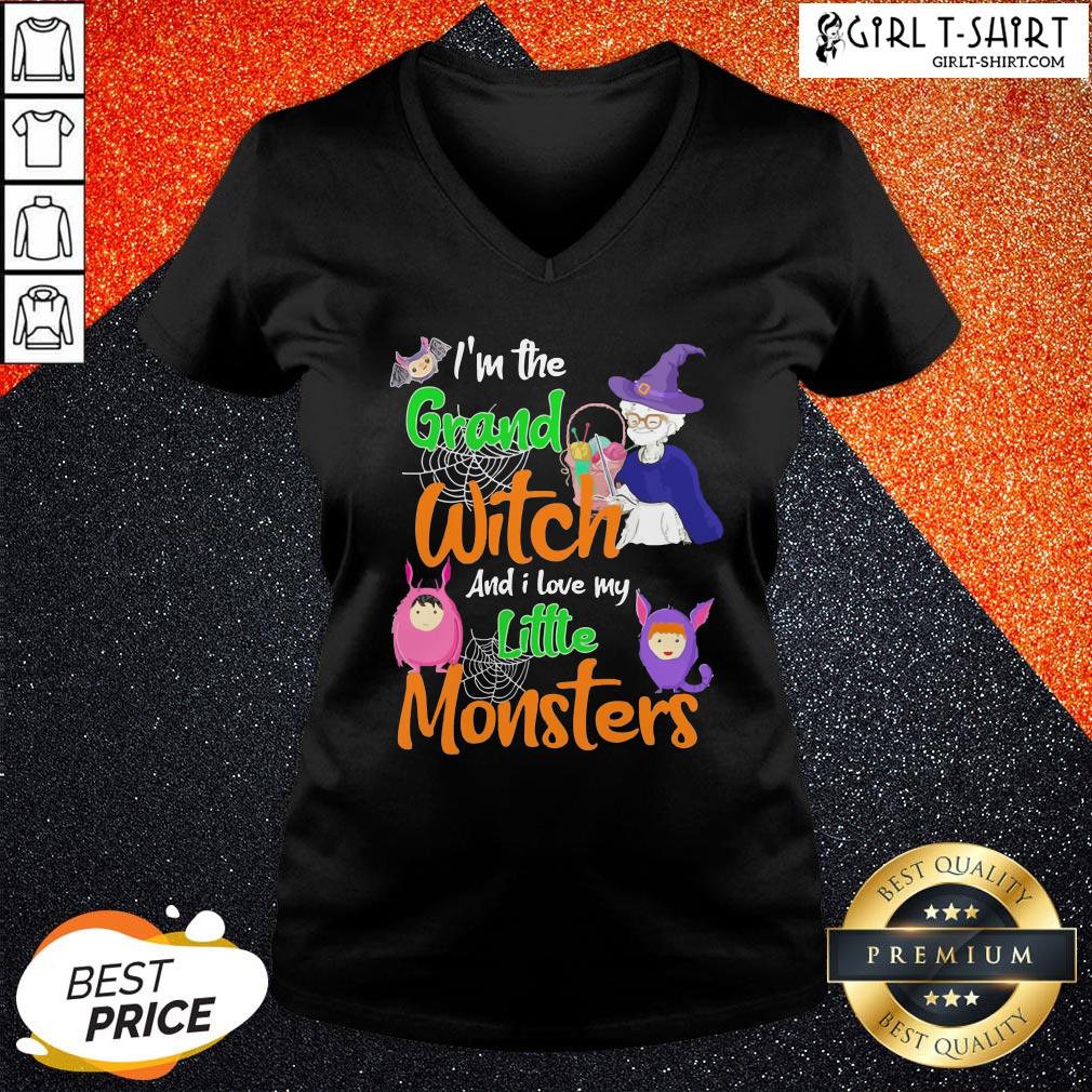 I’m The Grand Witch And I Love My Little Monsters Halloween Shirts