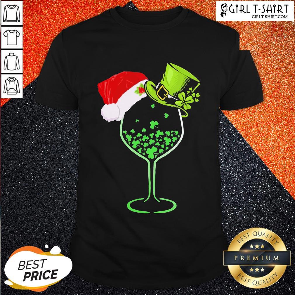 Imma Green Wine Santa Christmas Shirt
