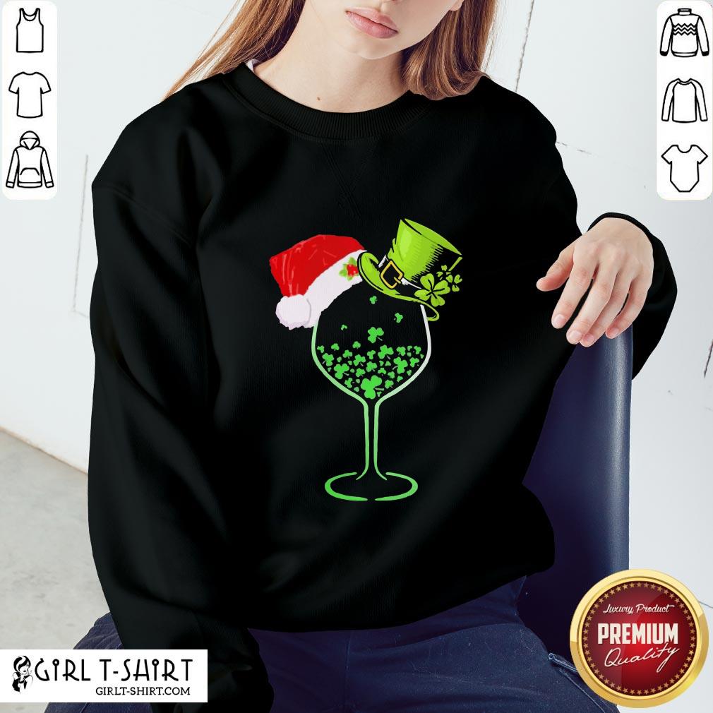 Imma Green Wine Santa Christmas Shirt