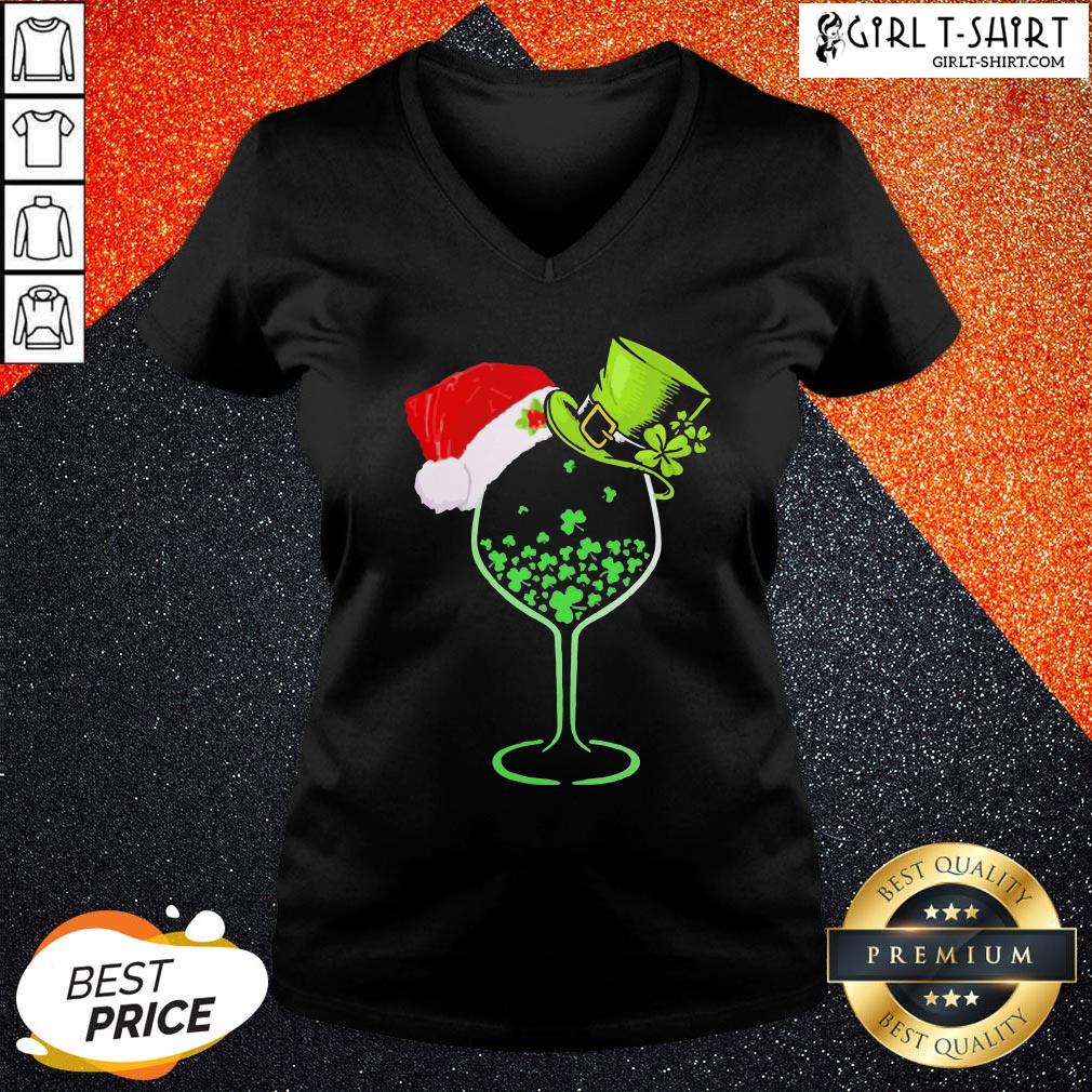 Imma Green Wine Santa Christmas Shirt