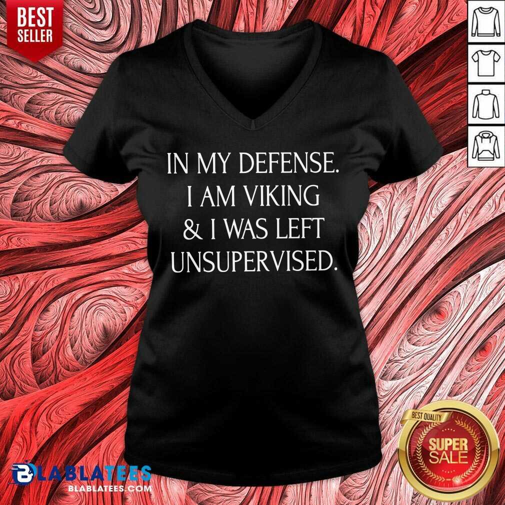 In My Defense I Am A Viking And I Was Left Unsupervised Shirt