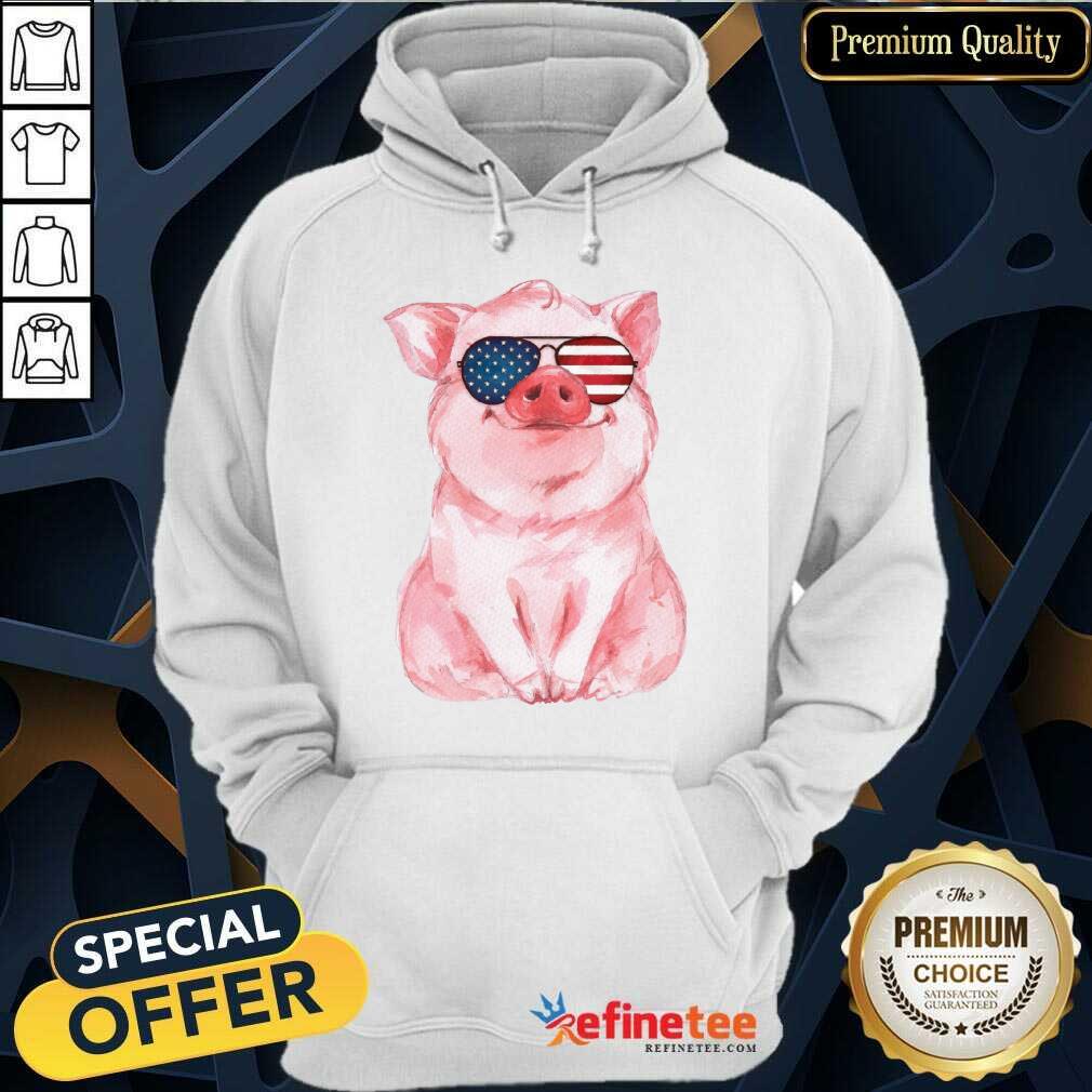 Pig American Flag Independence Day Shirt