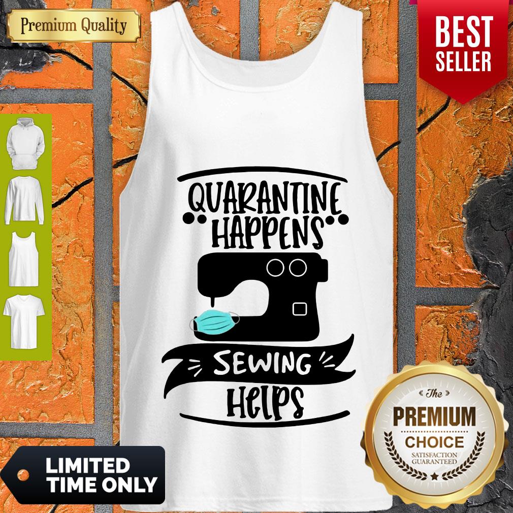 Official Quarantine Happens Sewing Helps Mask Covid-19 Shirt