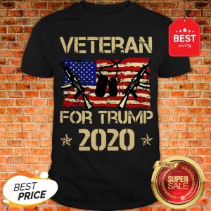 Official Veteran For Trump 2020 American Flag Shirt