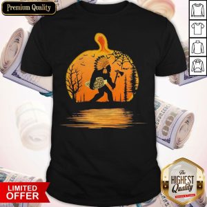Bigfoot Native MushRoom Halloween Water Reflections Shirt