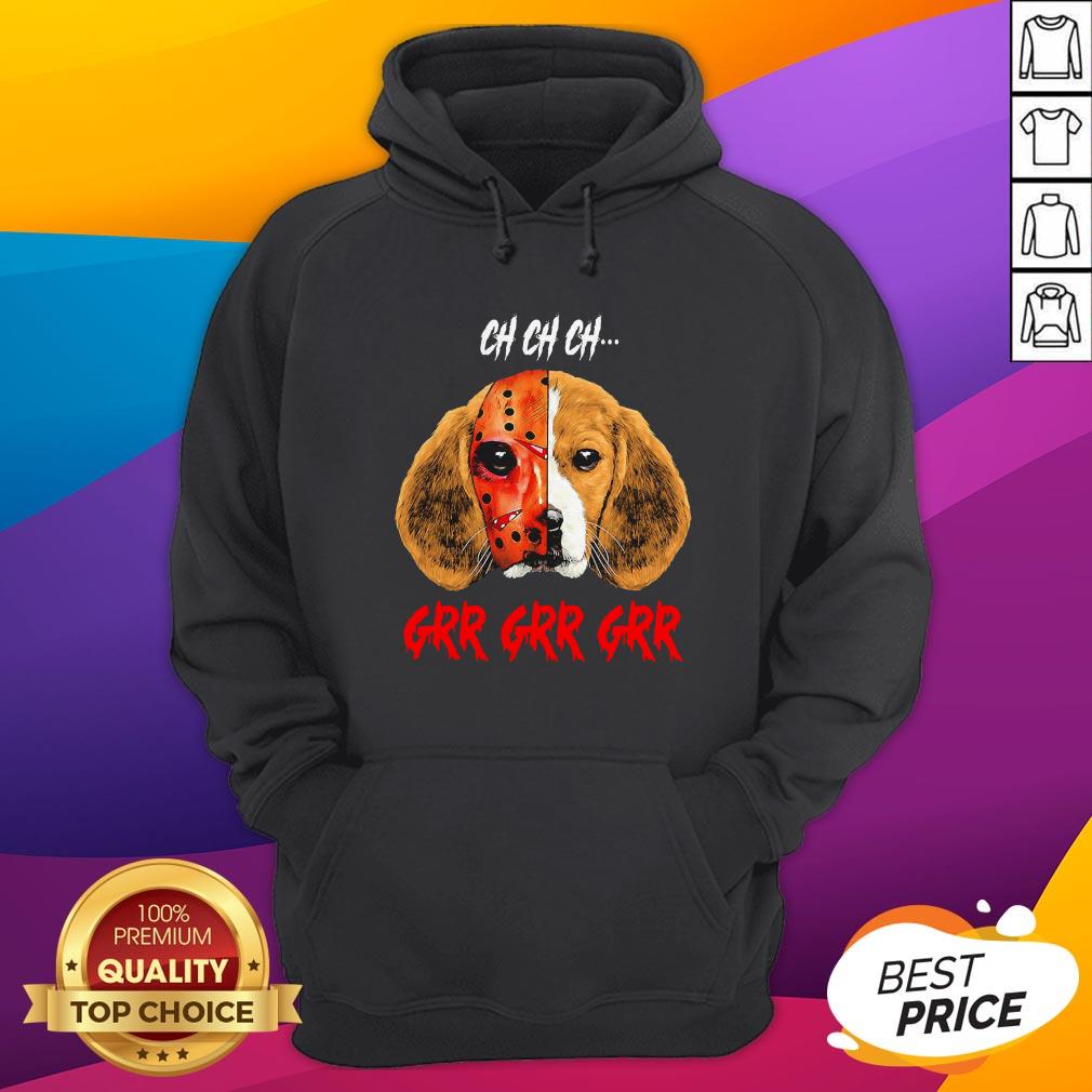 Jason Voorhees Beagles Dog Ch Ch Ch Grr Grr Grr Shirt