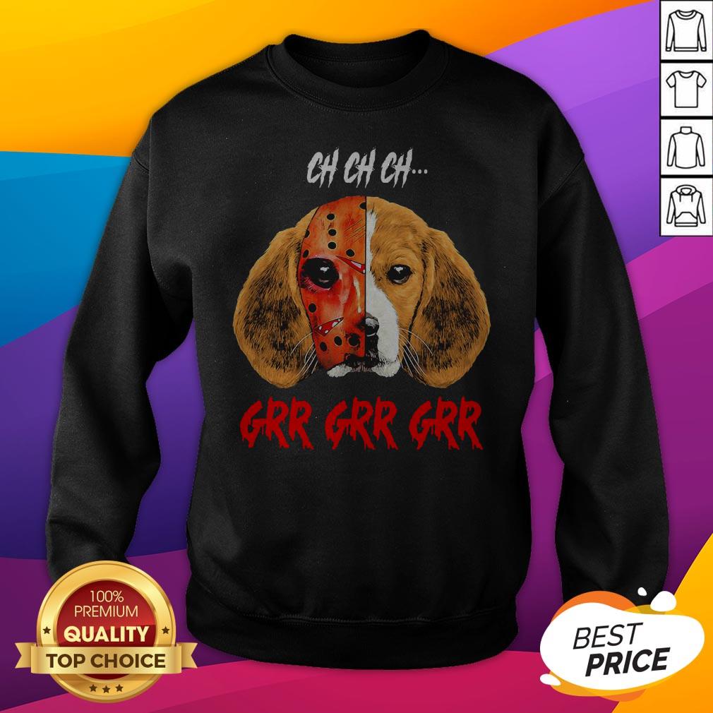 Jason Voorhees Beagles Dog Ch Ch Ch Grr Grr Grr Shirt