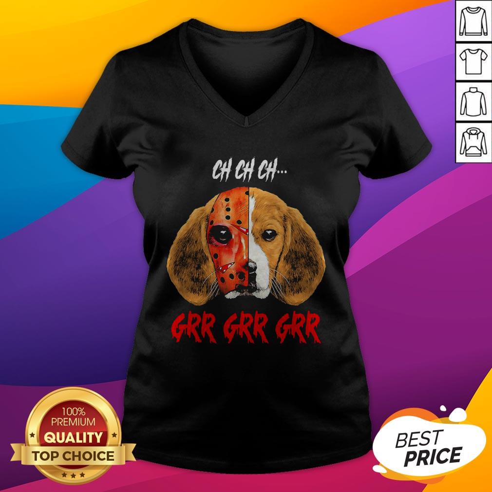 Jason Voorhees Beagles Dog Ch Ch Ch Grr Grr Grr Shirt
