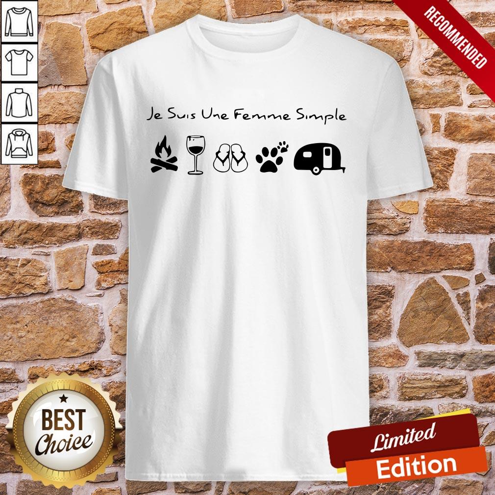 Je Suis Une Femme Simple Camping Shirt