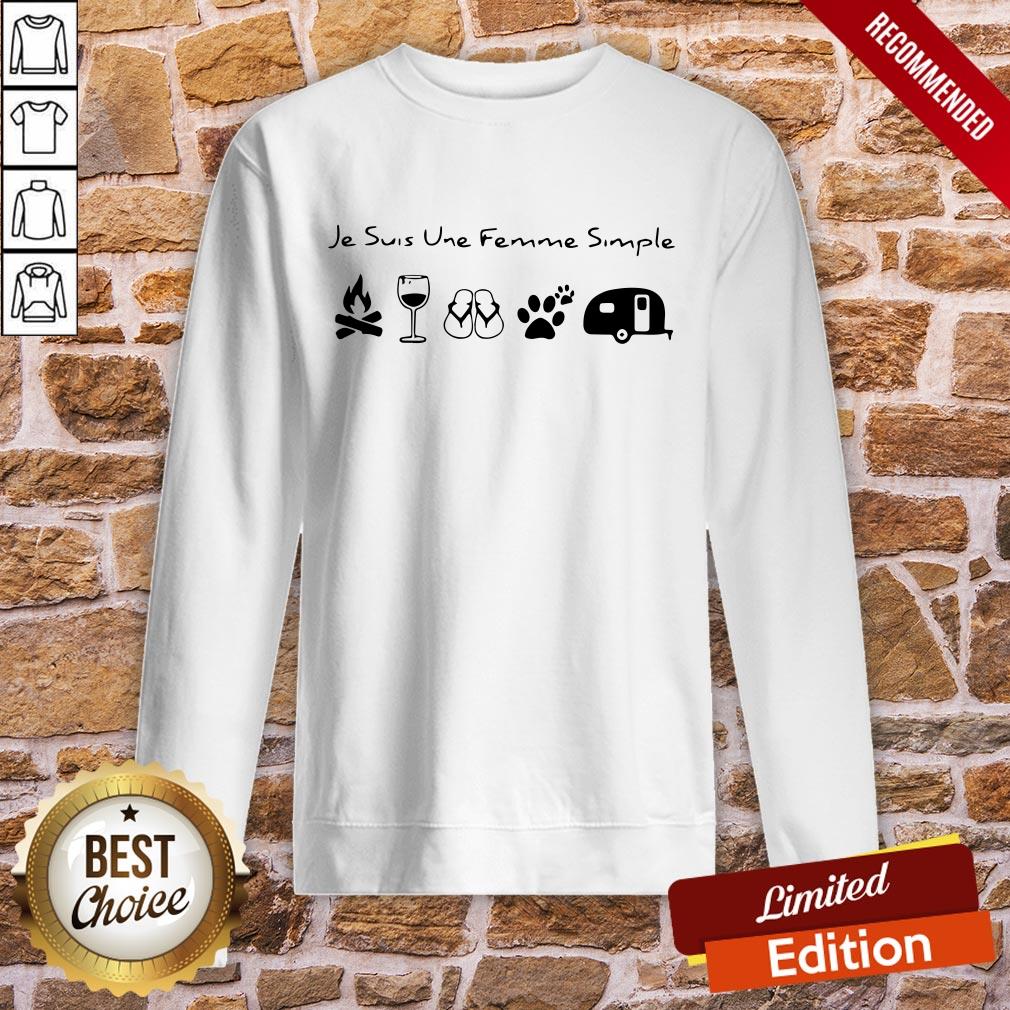Je Suis Une Femme Simple Camping Shirt