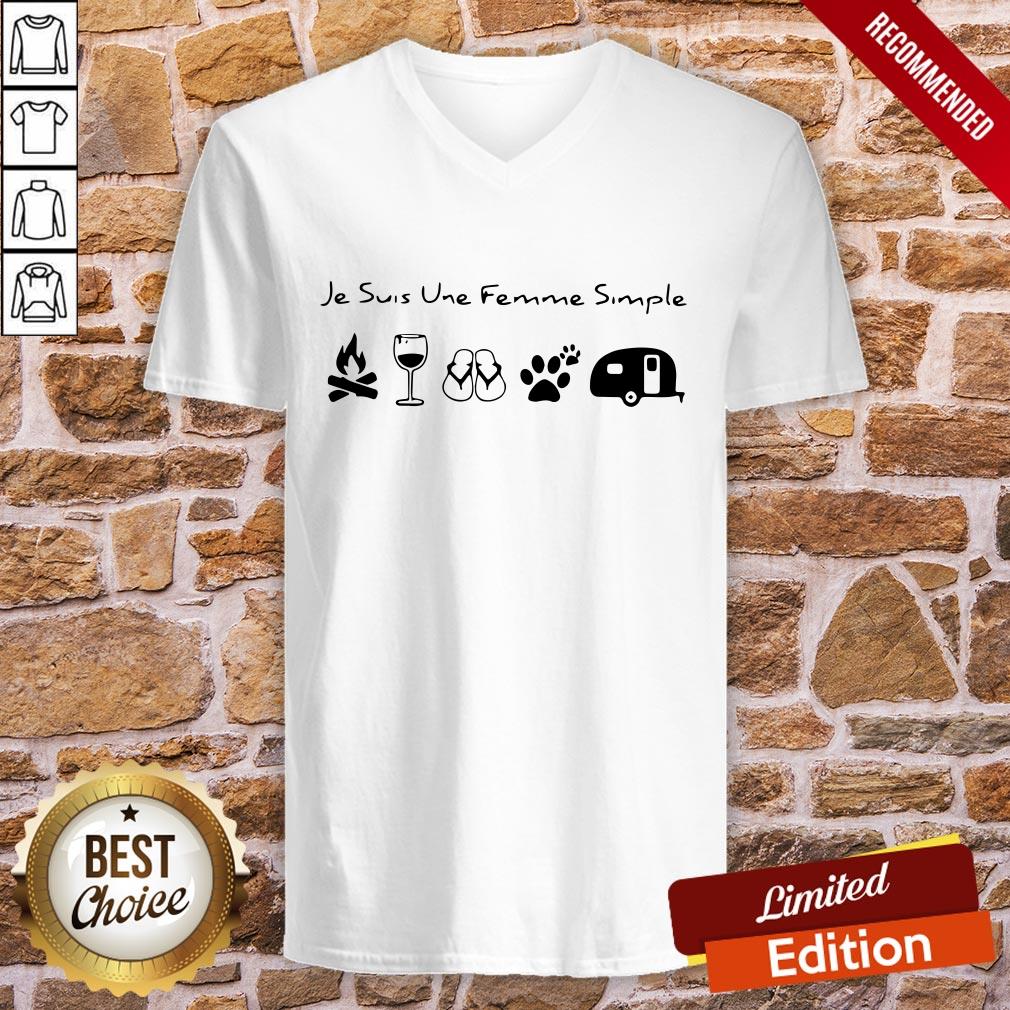Je Suis Une Femme Simple Camping Shirt