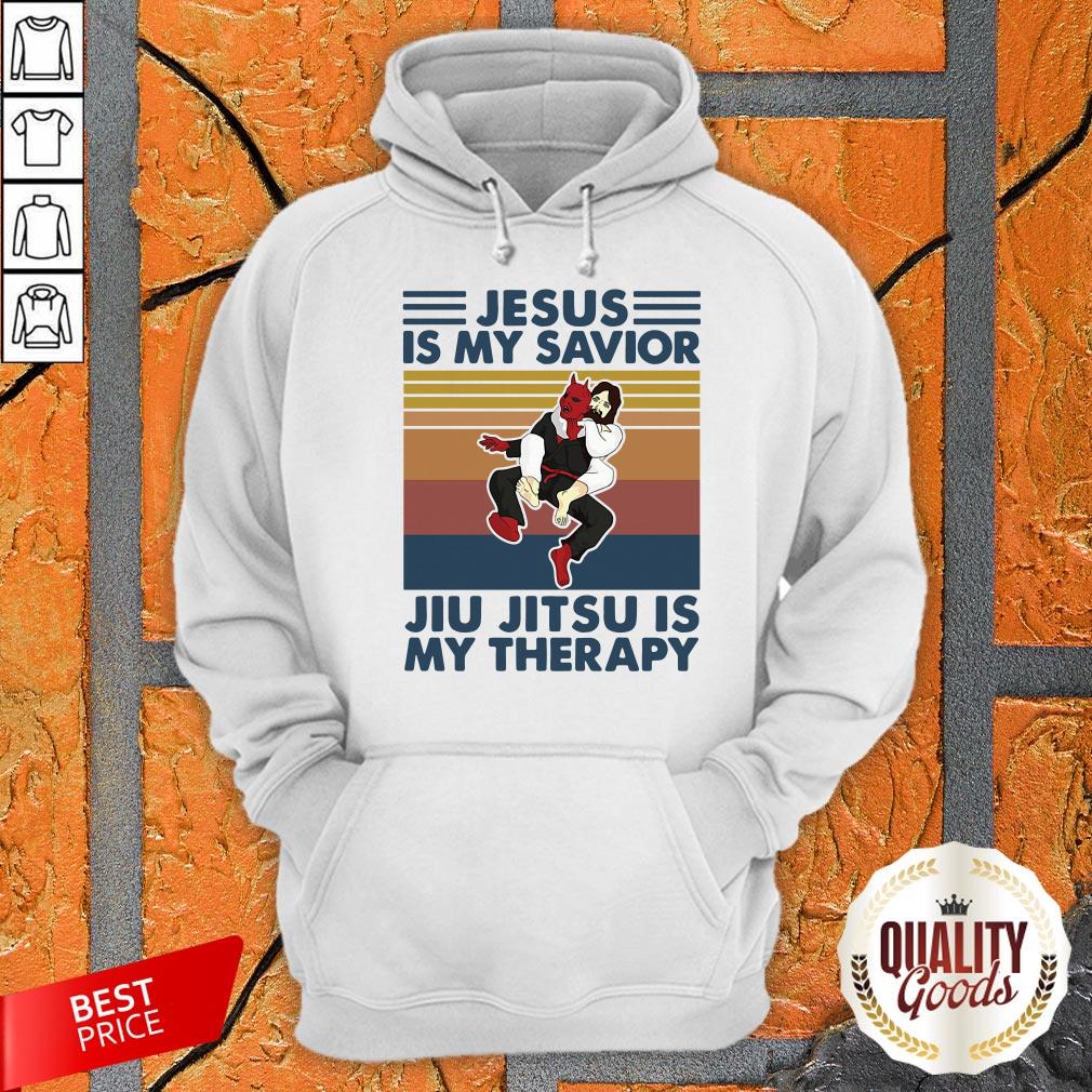 Jesus Is My Savior Jiu Jitsu Is My Therapy Vintage Shirt