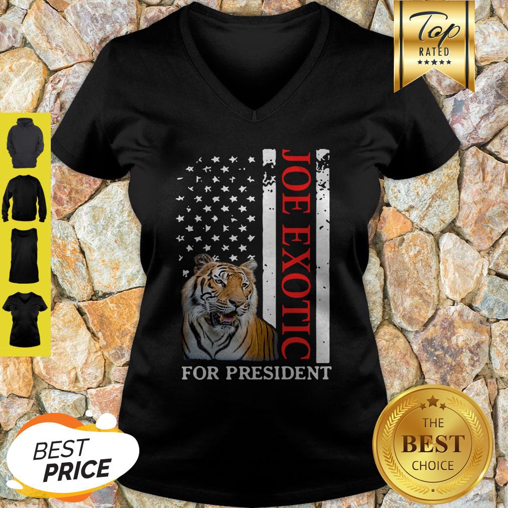 Joe Exotic Tiger King For President American Flag Shirt
