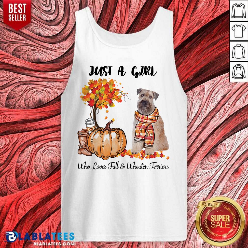 Just A Girl Who Love Fall And Wheaten Terrier Halloween Shirt