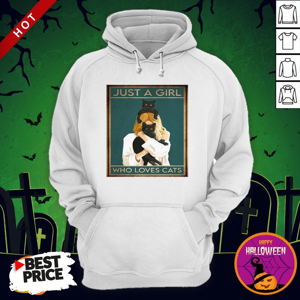 Just A Woman Who Loves Black Cats Shirt