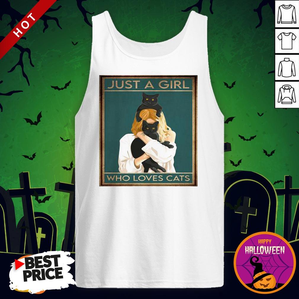 Just A Woman Who Loves Black Cats Shirt