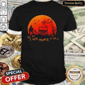 Fantastic I Hate People Jeep Moon Halloween Shirt