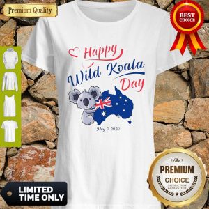 Nice Happy Wild Koala Day May 3 2020 Australia Flag Shirt