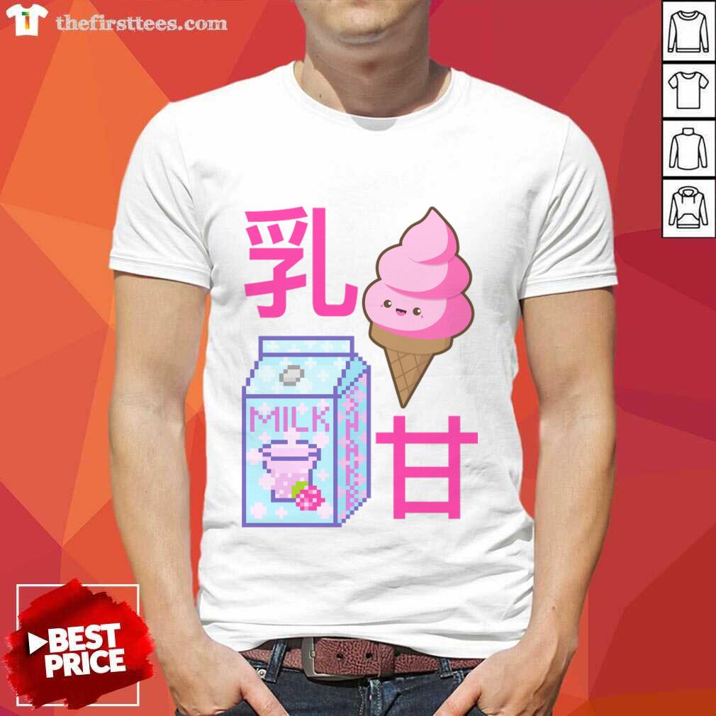 Kawaii Cute Dessert Lover Milk Ice Cream Shirt