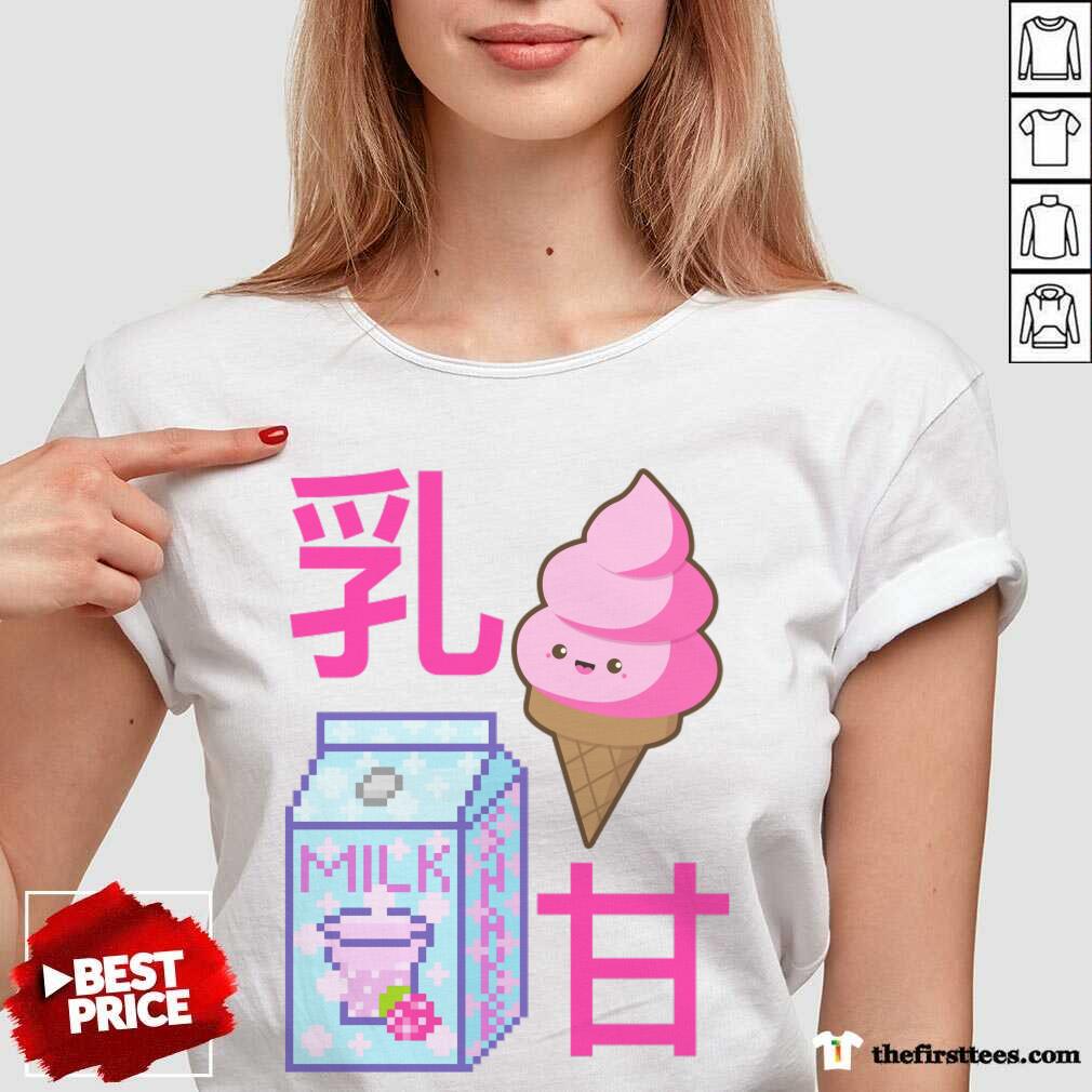 Kawaii Cute Dessert Lover Milk Ice Cream Shirt