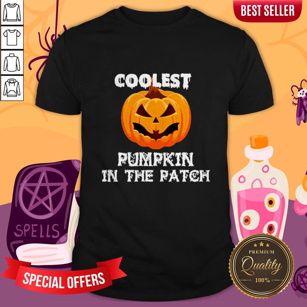 Kids Coolest Pumpkin In The Patch Halloween Womens Shirt
