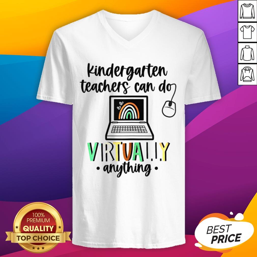 Kindergarten Teachers Can Do Virtually Anything Rainbow Shirt