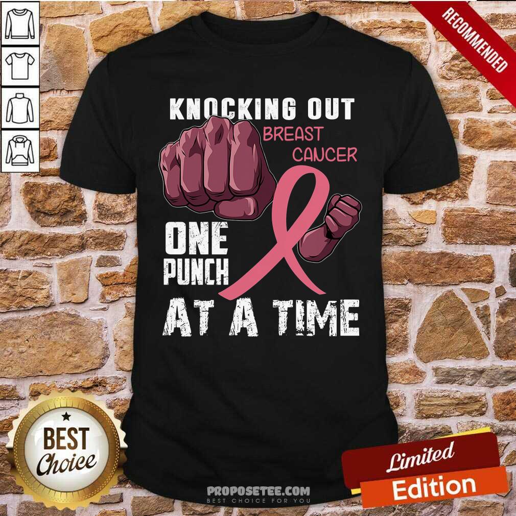 Knocking Out Breast Cancer One Punch Shirt
