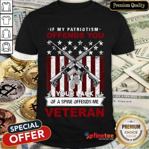 Hot If My Patriotism Offends You Proud American Veteran Gift Shirt