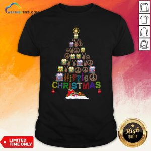 Beauty Peace Hippie Bus Christmas Tree Shirt