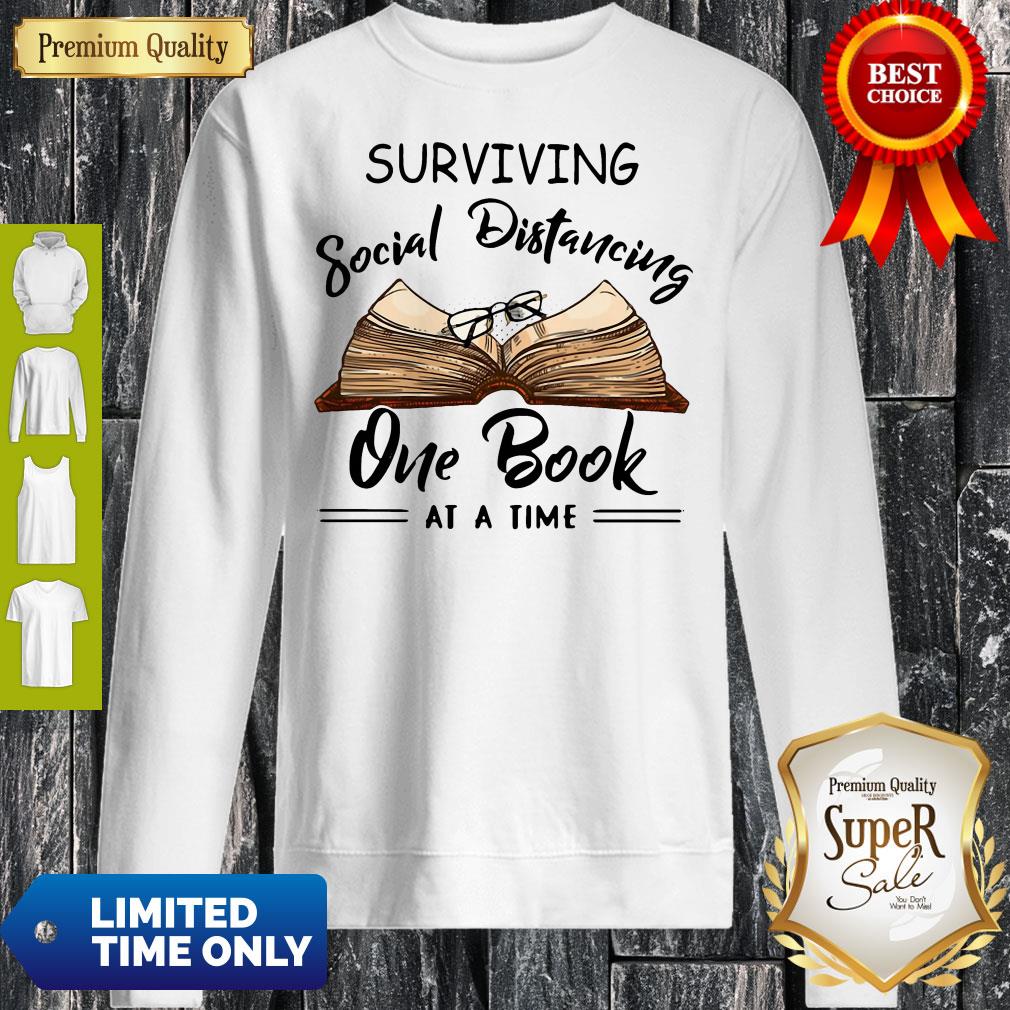 Surviving Social Distancing One Book At A Time Shirt