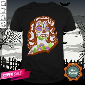 Sweet Sugar Skull Model Day Of The Dead Muertos Shirt