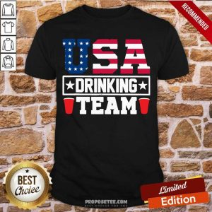 USA Drinking Team Funny Drinking Beer Shirt